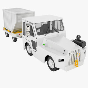 3d aircraft tow tractor
