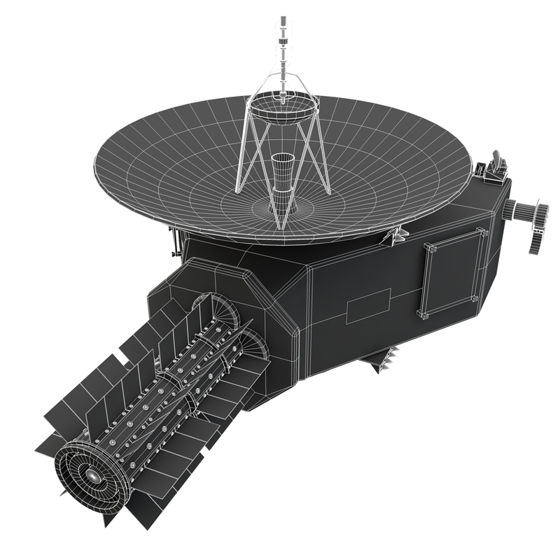 3ds max new horizon spacecraft nasa
