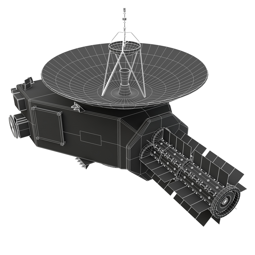 3ds max new horizon spacecraft nasa