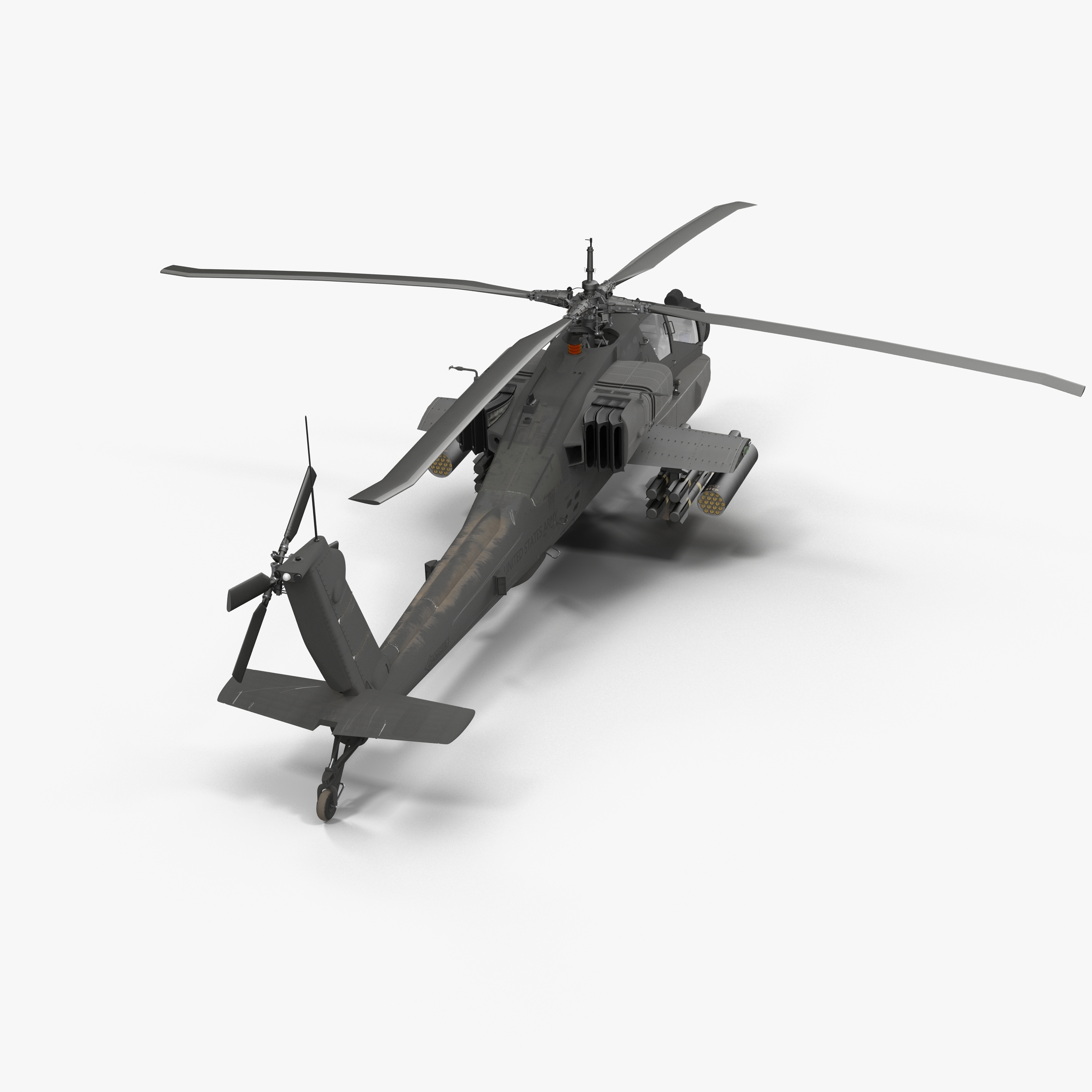 ah64e apache长弓ah64a阿帕奇直升机系列3d模型