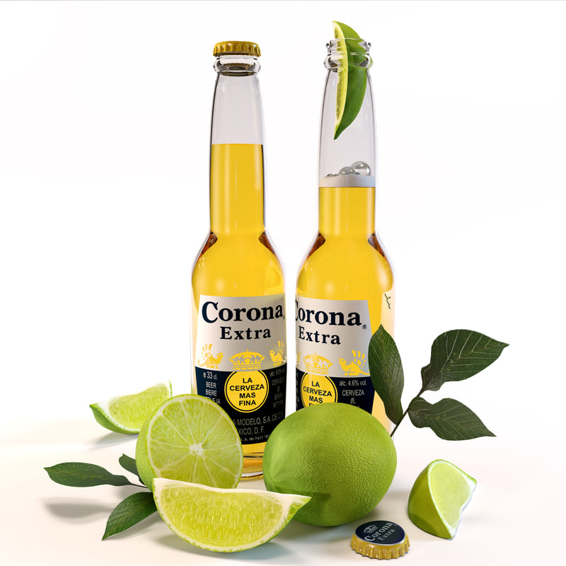 3d corona extra beer