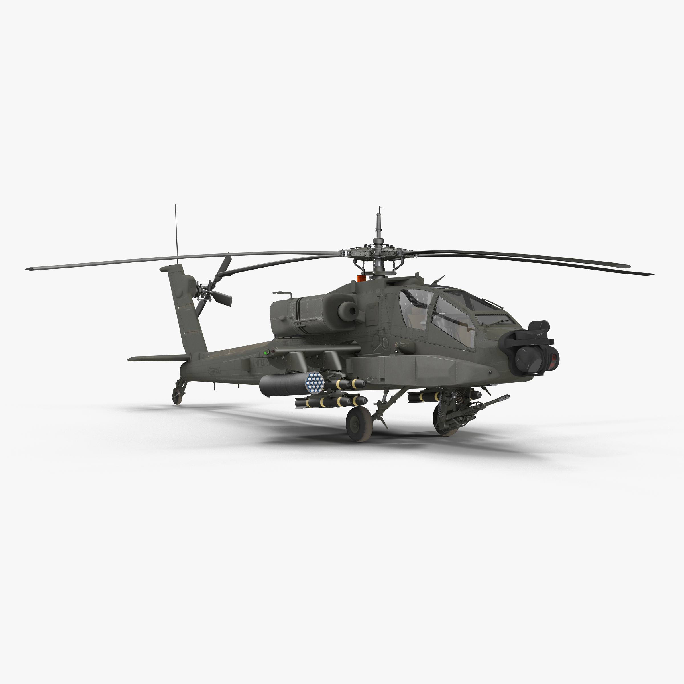 ah64e apache长弓ah64a阿帕奇直升机系列3d模型 - turbosquid 893942