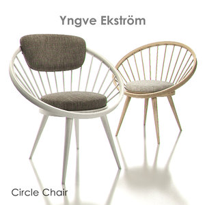 3d yngve ekstrom circle chairs model