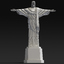 christ statue 3d model
