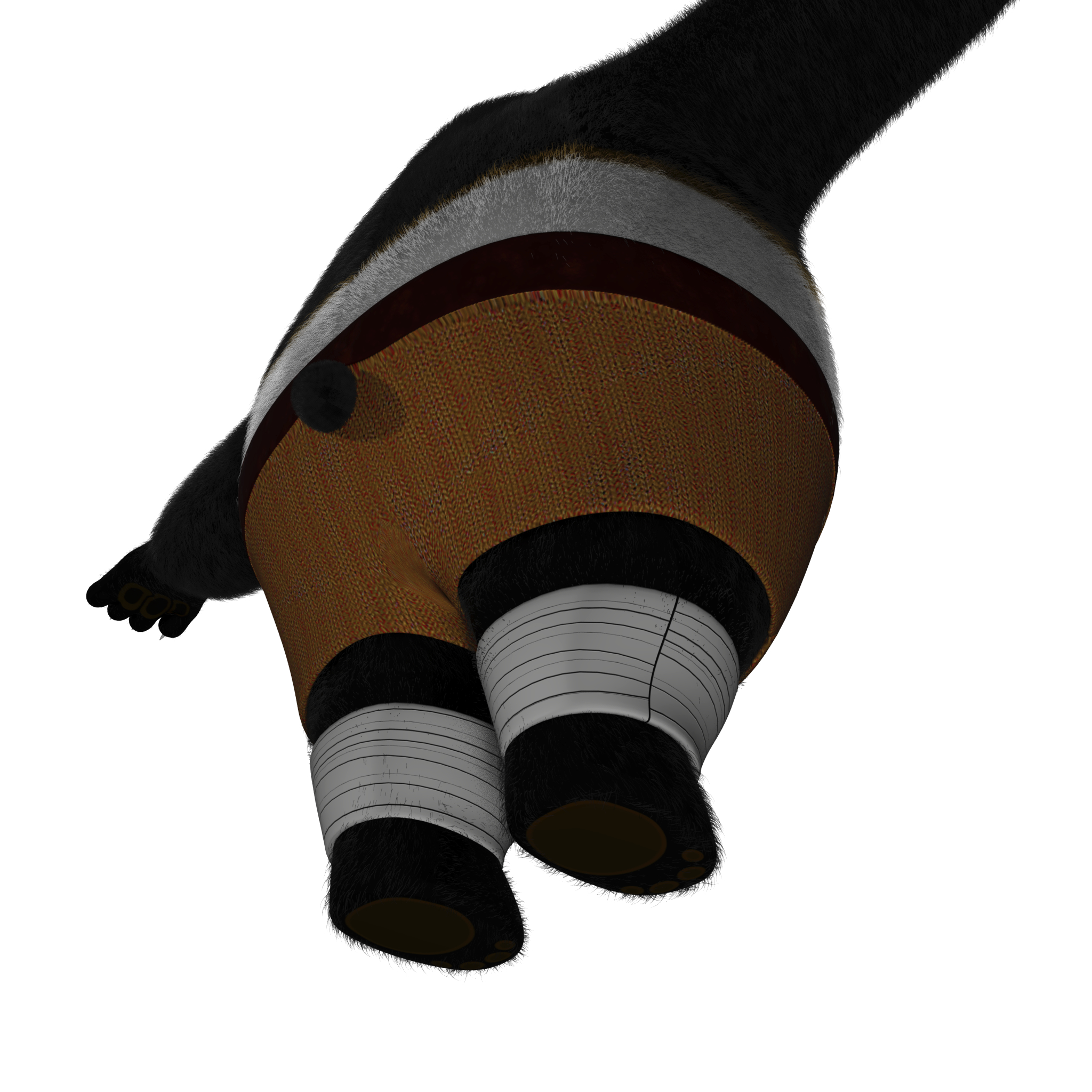 3d Model Kung Fu Panda Fur