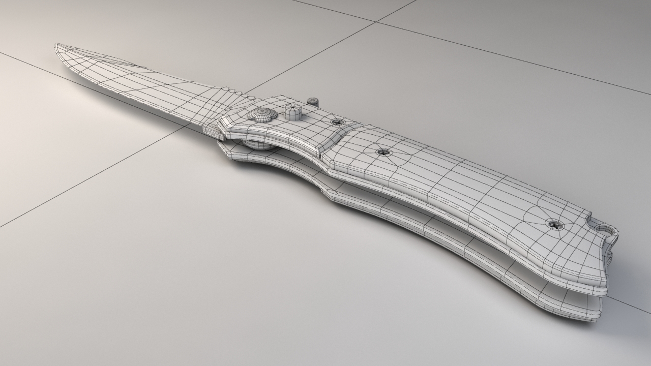 3d knife model