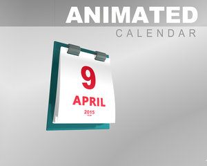 date calendar animation 3d max