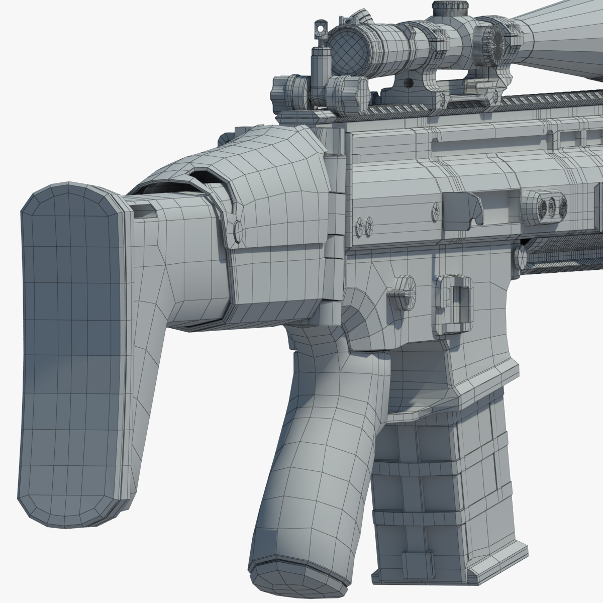 fn scar 3d max