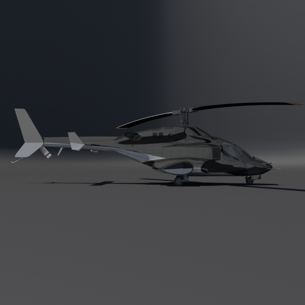 3d model airwolf weapons helcopter