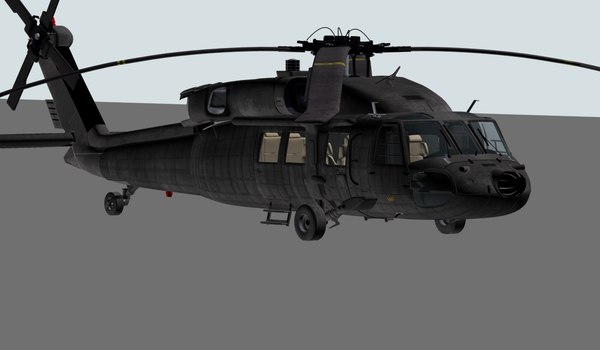 uh-60 black hawk vip 3d max