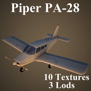 3d model piper cherokee