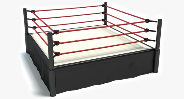 wrestling ring 3d model