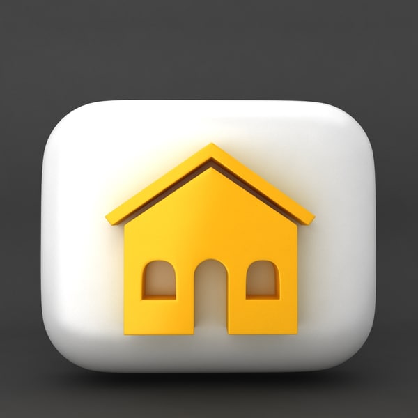 3d icon home model