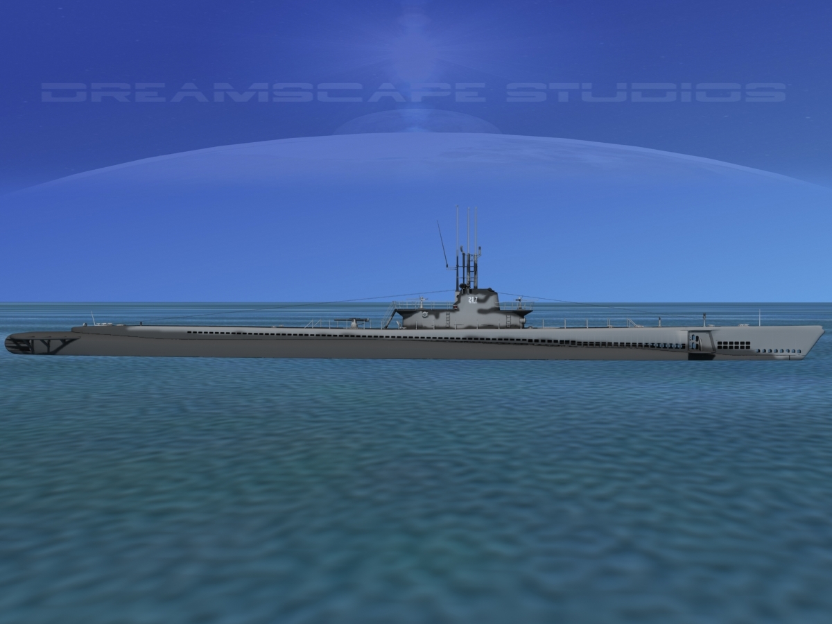 3d subs balao class submarines