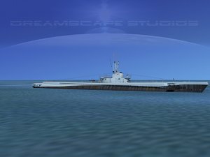 submarine balao sub 3d model