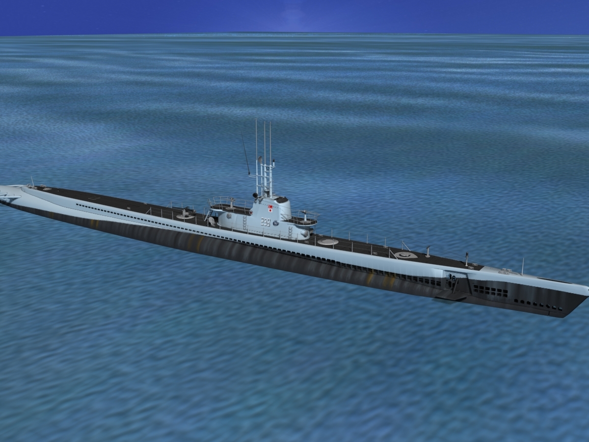 submarine balao sub 3d model