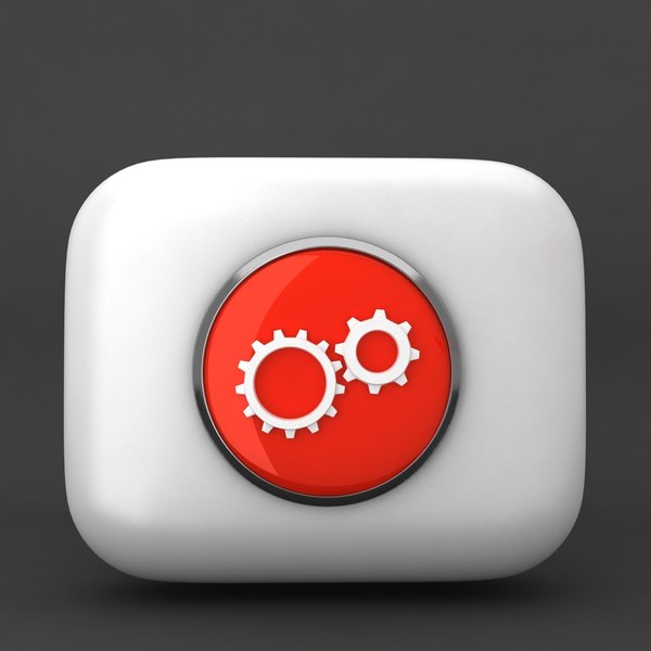 gear icon 3d model