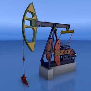 oil pump jack 3d c4d