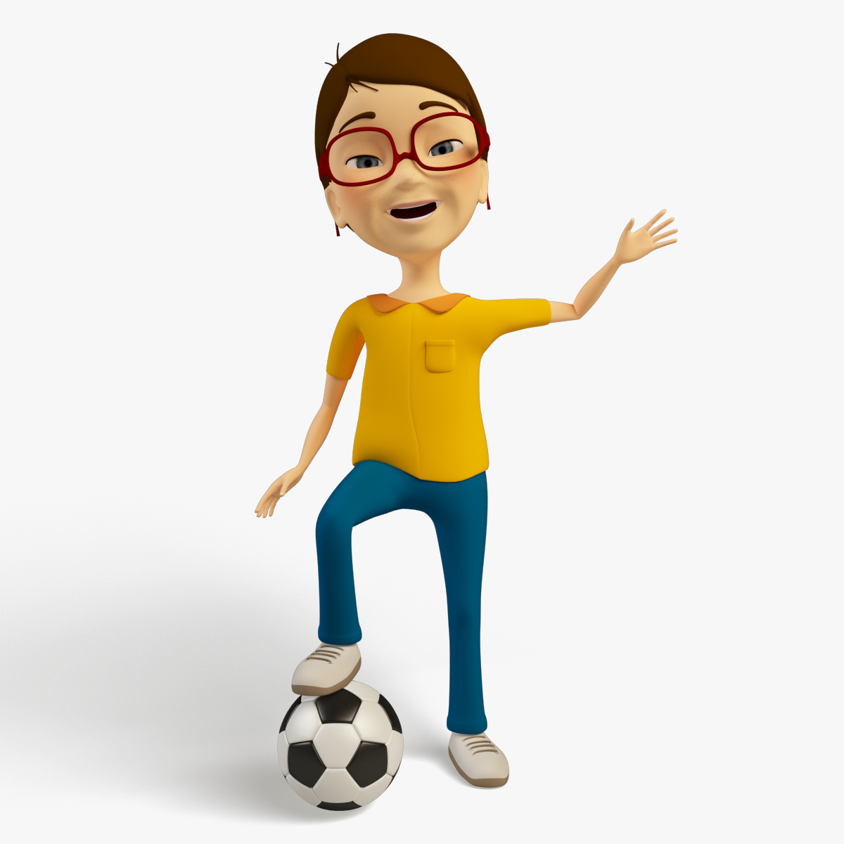 cartoon kid - rigged