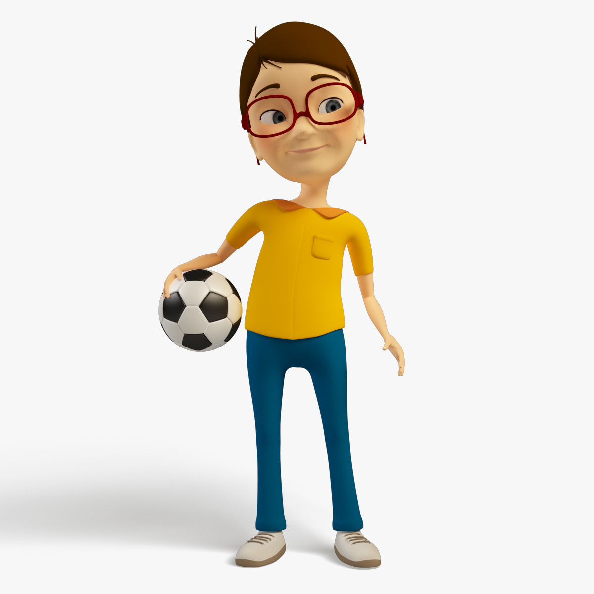 cartoon kid - rigged