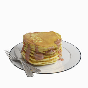 pancakes 3d model
