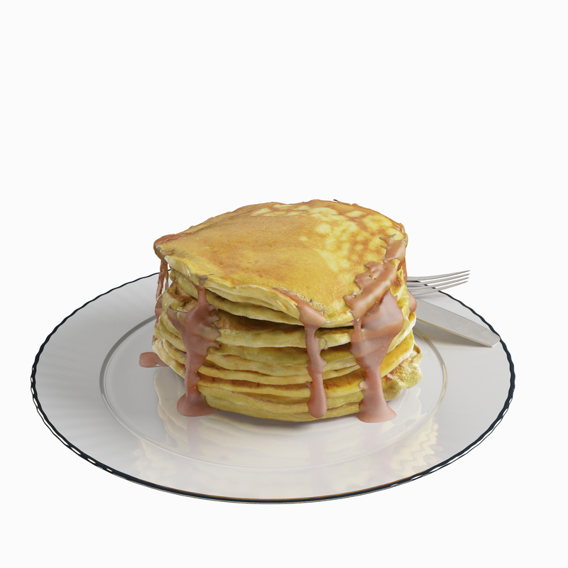 pancakes 3d model