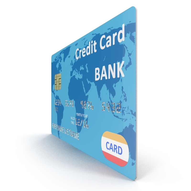 3ds Max Credit Card Blue