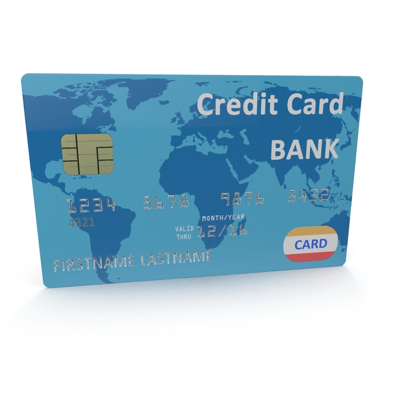 3ds Max Credit Card Blue