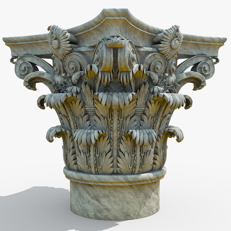 corinthian capital 3d model