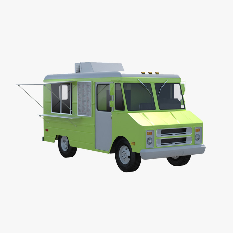 3d food truck model