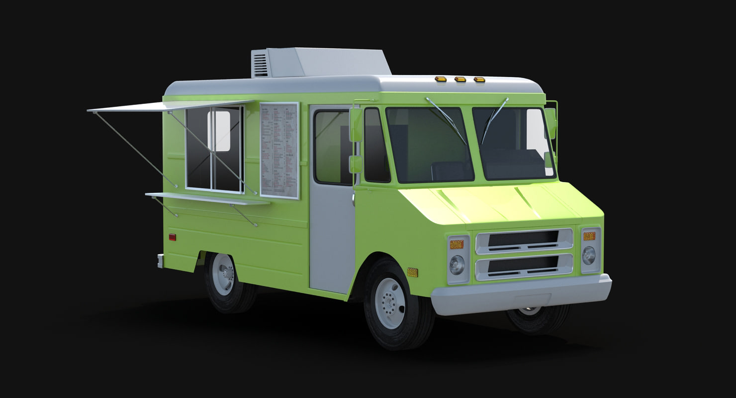 3d food truck model