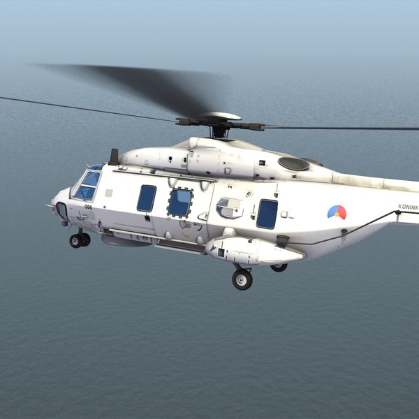 3d nfh nh90 helicopter dutch model