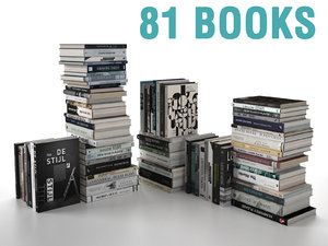 books 1 3d model
