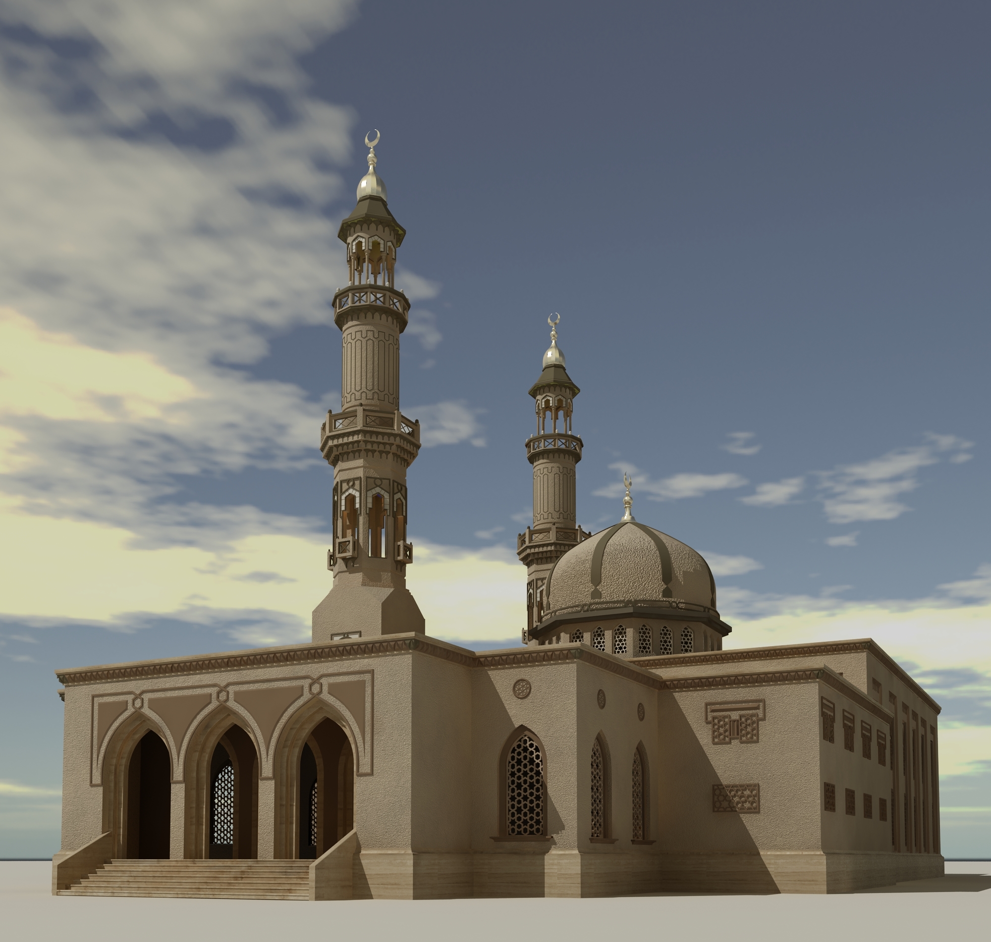 3d mosque model