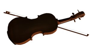 3d realistic violin model