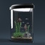 6 aquariums equipped 3d model