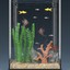 6 aquariums equipped 3d model