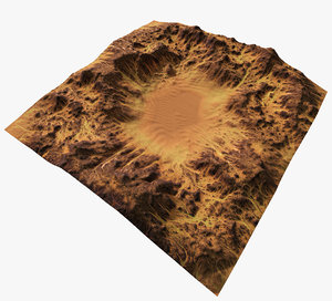 desert terrain 3d model