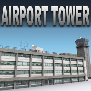 3dsmax airport air tower