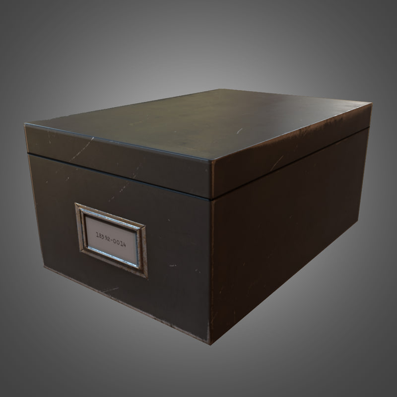 3dsmax metal document box ready
