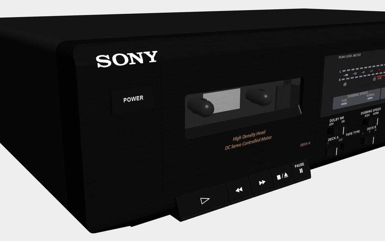 3d cassette tape sony