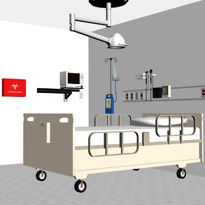 3d model of hospital medical equipment
