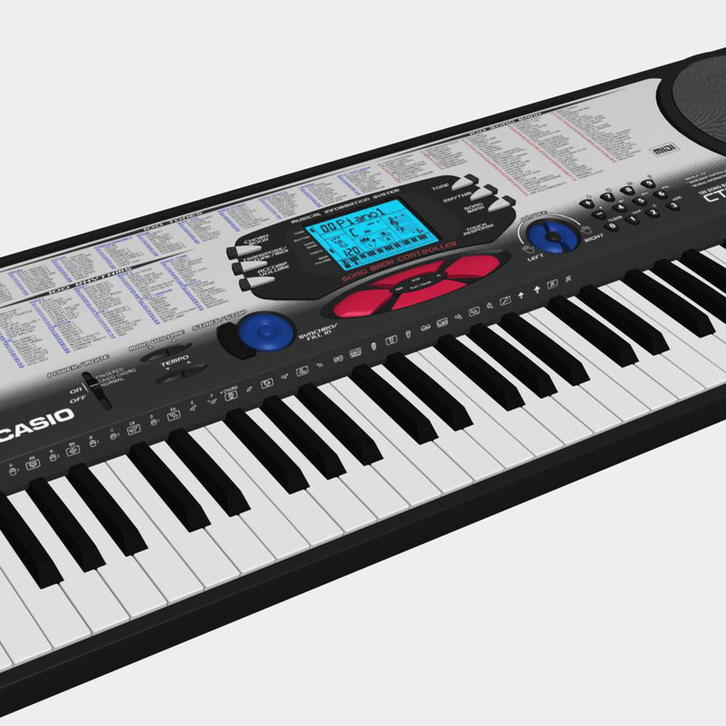 3d keyboard synth synthesizer model