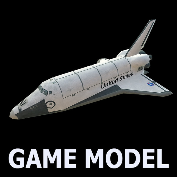 スペースシャトルゲームモデル3dモデル Turbosquid