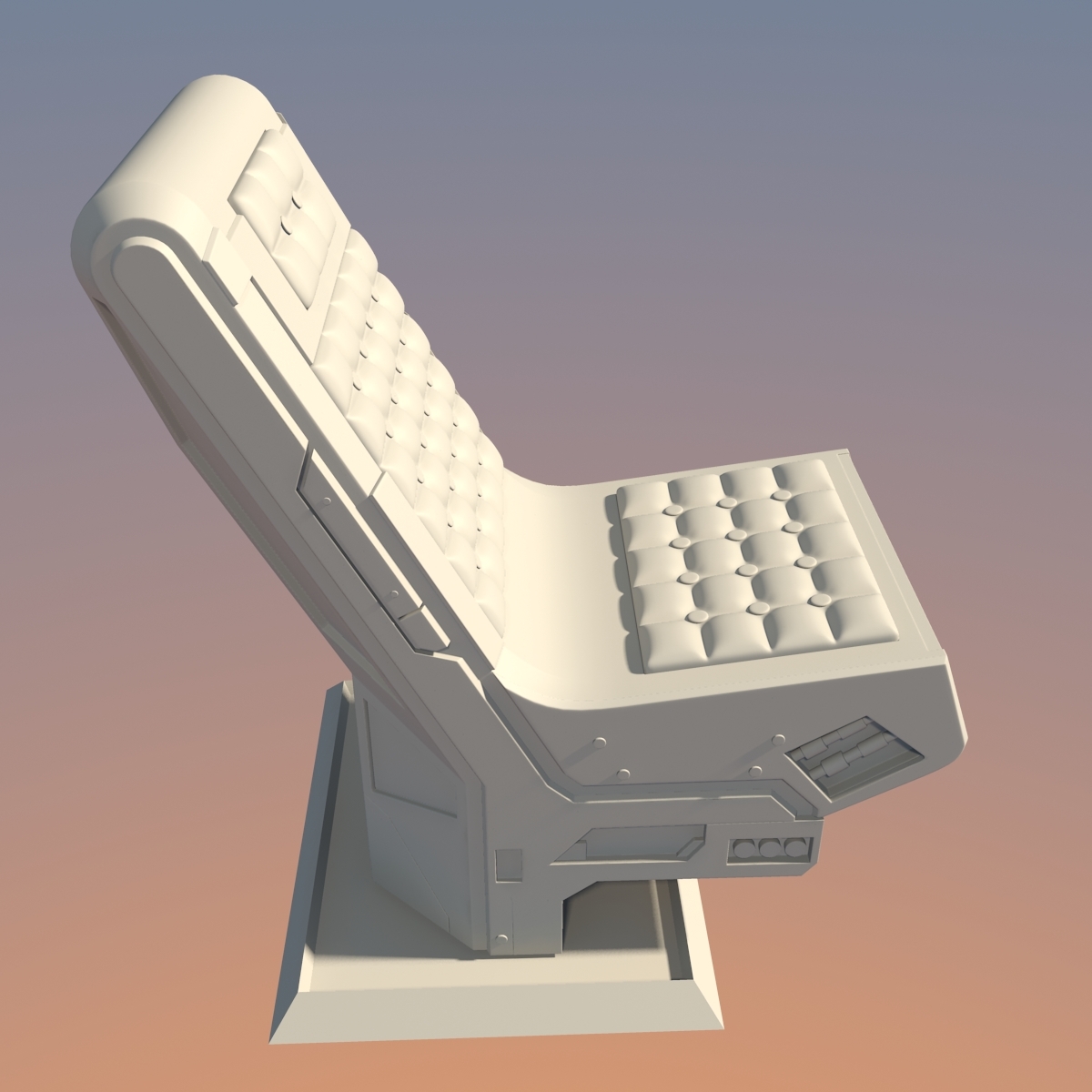 futuristic scifi spaceship chair max