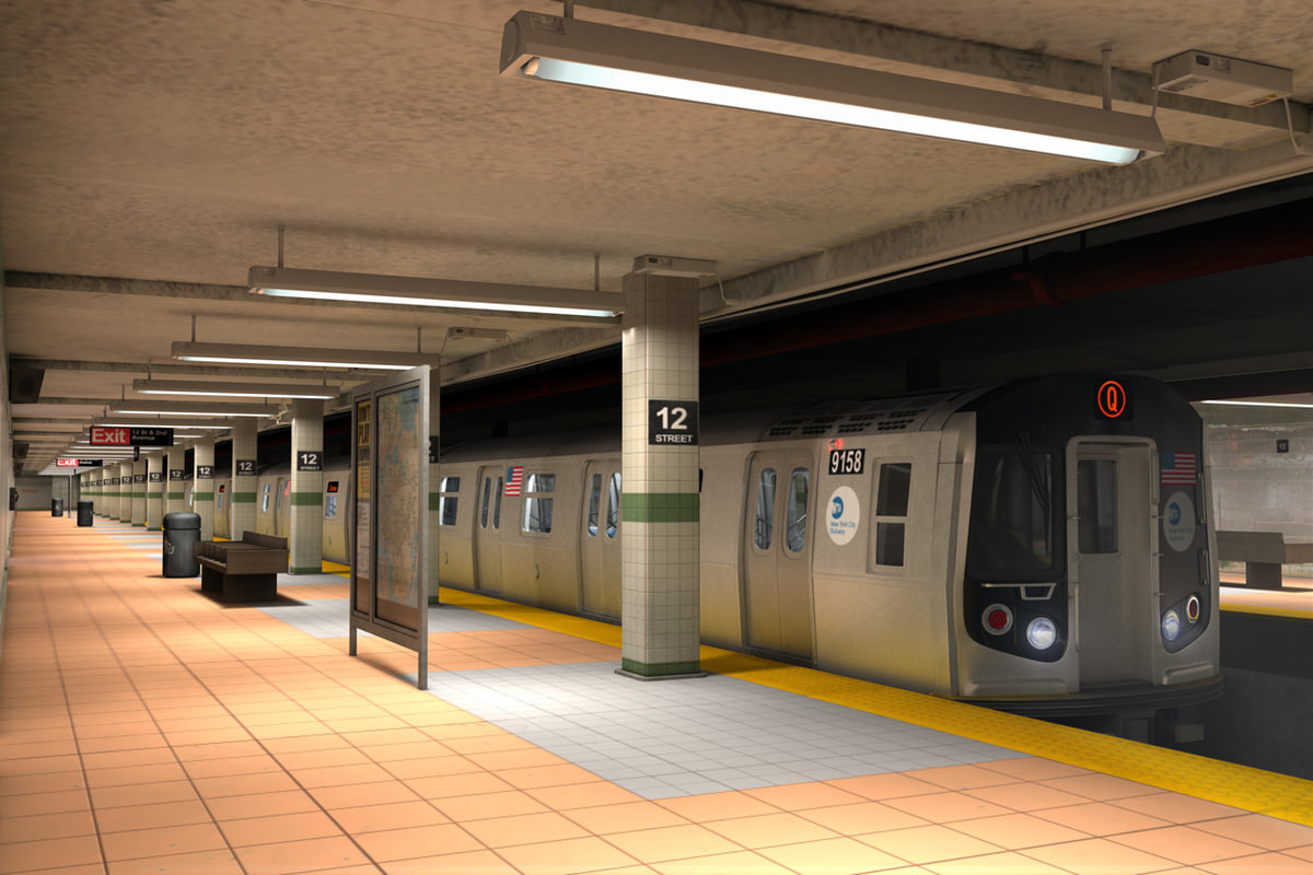 3d new york subway stations