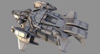 3d space yacht model