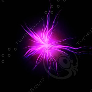 Pink electric discharge