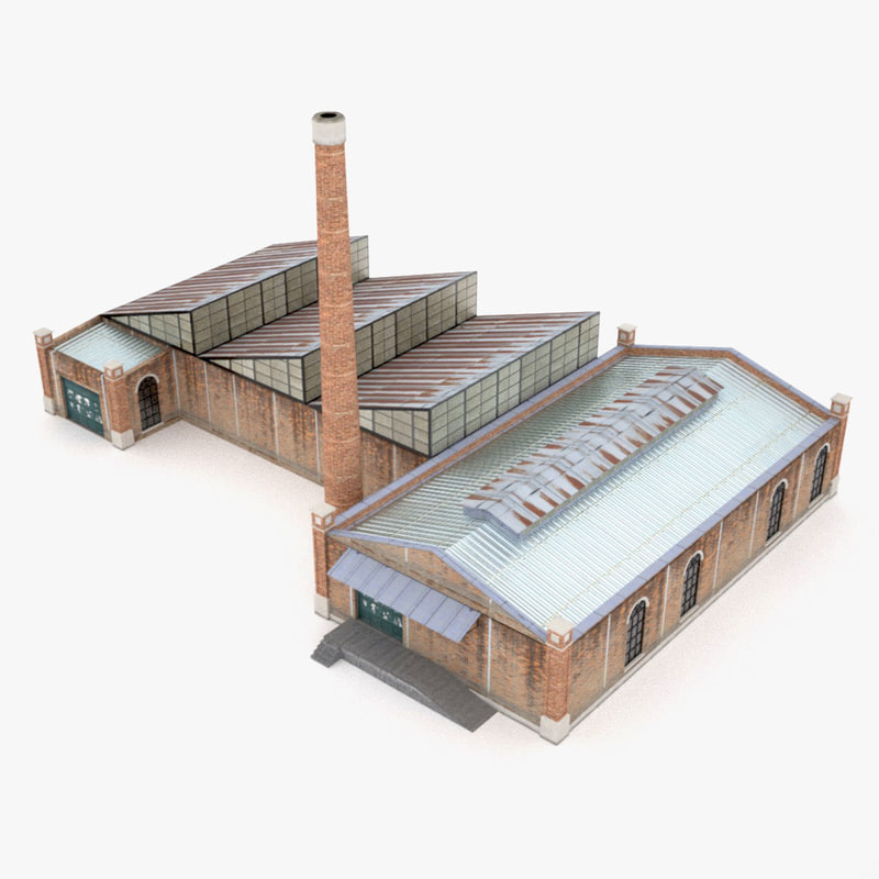 old factory 3d model