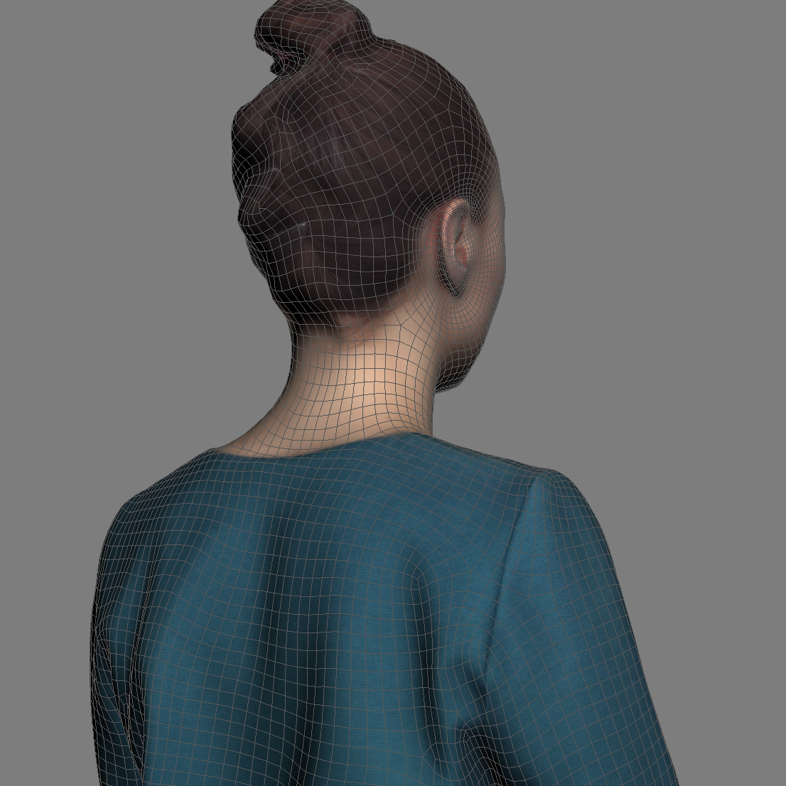 poseable 3d human model